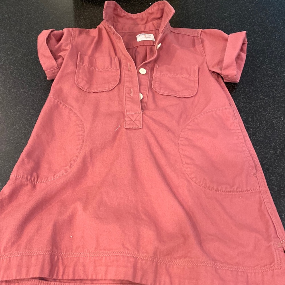 Crewcuts pink chino dress - size 4